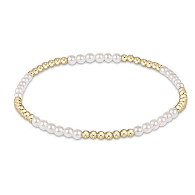 Classic Blissful Pattern 2.5mm Bead Bracelet - Gemstone