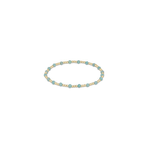 Classic Sincerity Pattern 3mm Gemstone Bead Bracelet