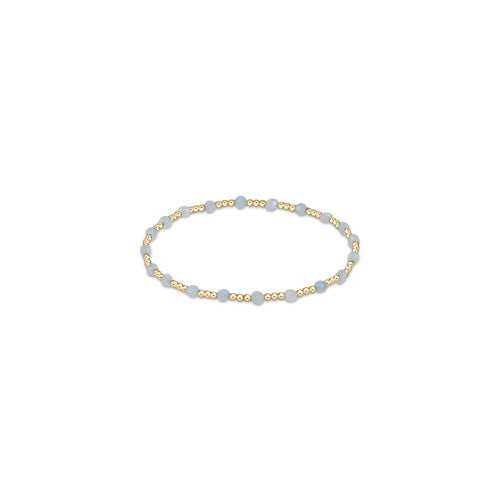 Classic Sincerity Pattern 4mm Gemstone Bead Bracelet