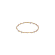 Classic Sincerity Pattern 4mm Gemstone Bead Bracelet