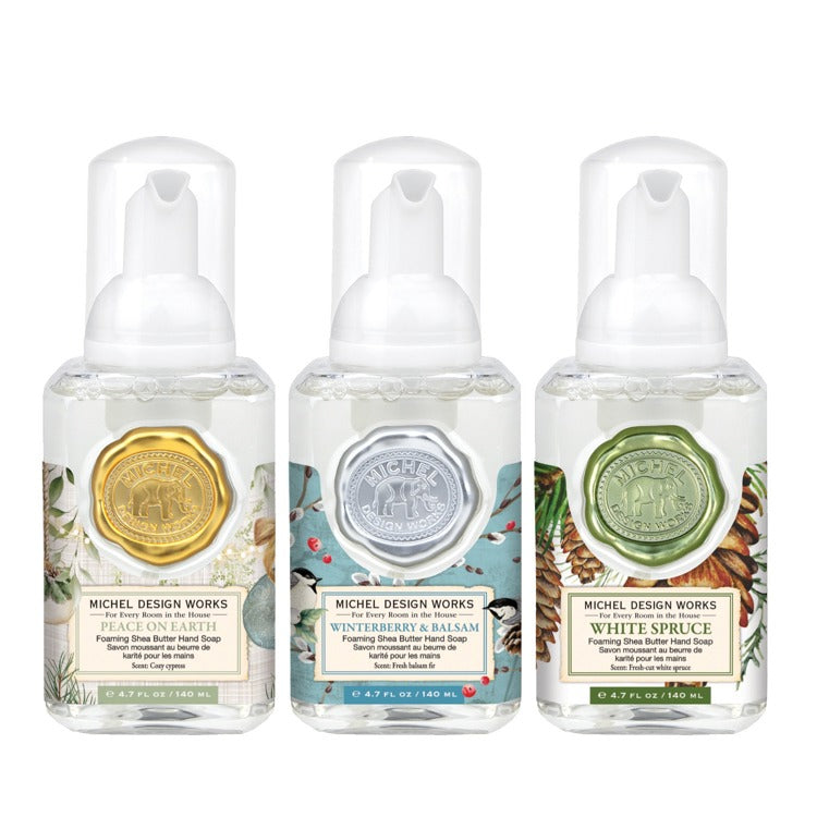 MDW Happy Holidays Mini Foaming Soap Set: POE, W&B