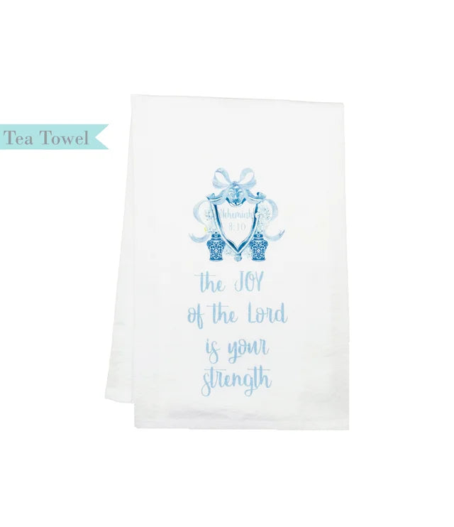 Nehemiah 8:10 Joy of the Lord Tea Towel
