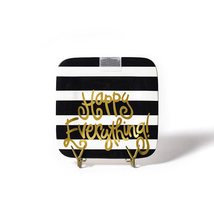 Happy Everything Mini Platter-Black Stripe