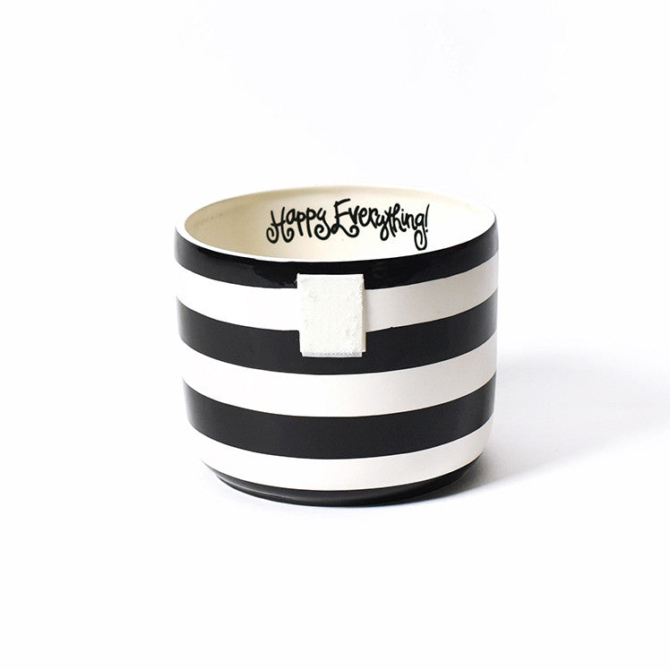 Happy Everything Mini Bowl-Black Stripe