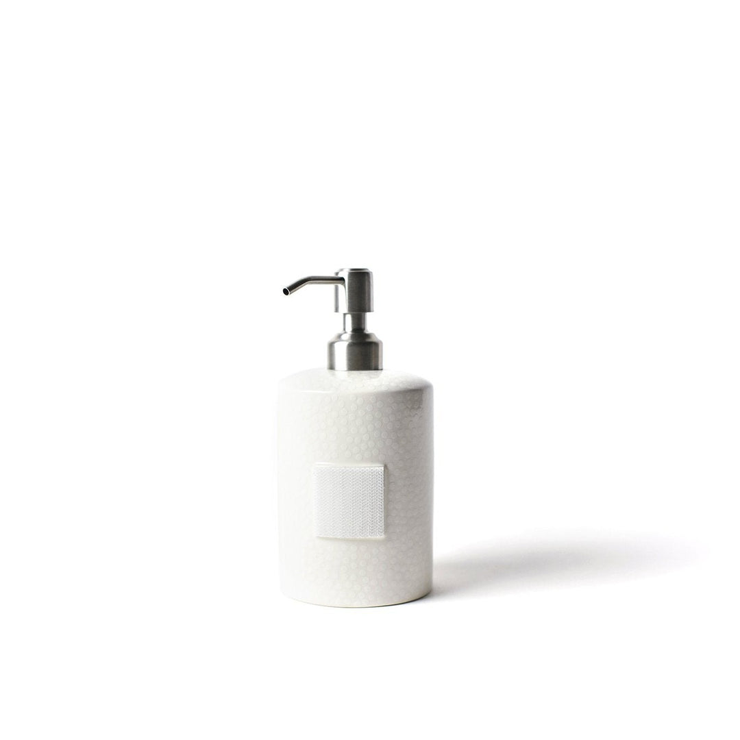 Happy Everything Mini Cylinder Soap Pump-White Small Dot