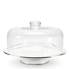 Cake Plate Glass Dome