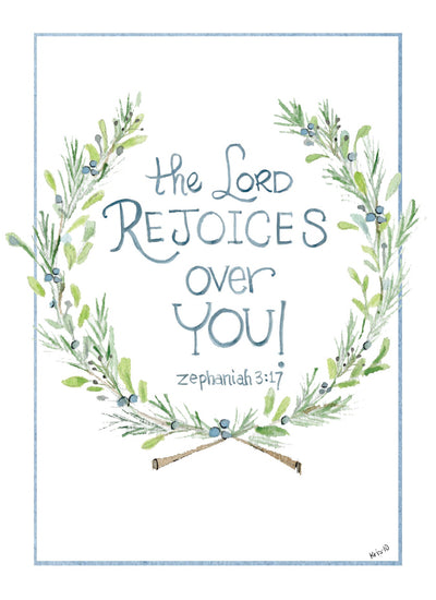 Encouragement Card | The Lord Rejoices Over You