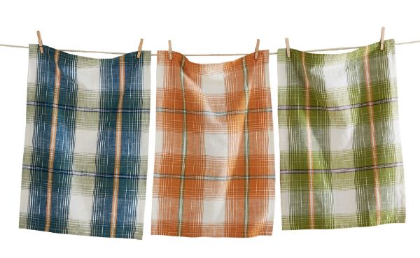 Ava Plaid Dishtowel, Set 3