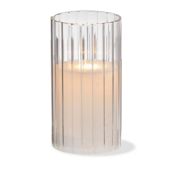 Anya LED Glass Hurricane Candle