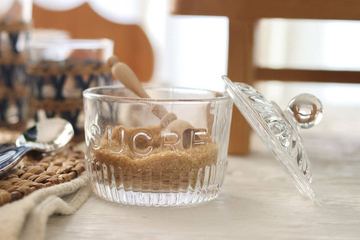 Parisian Salt & Sugar Spoon/Scoop Set of 2, Beechwood