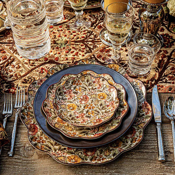 Willa Cocktail Plate Set/4 -  Amber