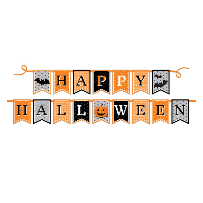 Happy Halloween Festive Banners | Orange & Black