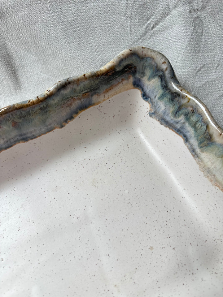 Waved Rectangle Baker - Magnolia
