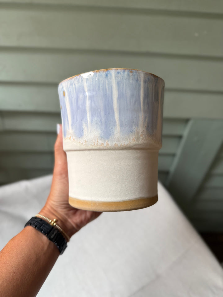 Farmhouse Utensil Crock - Blue Willow