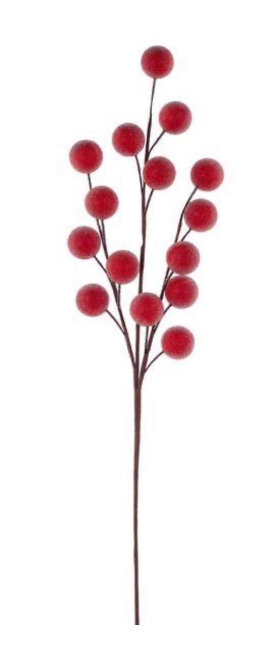 25.5" Frosted Berry Spray