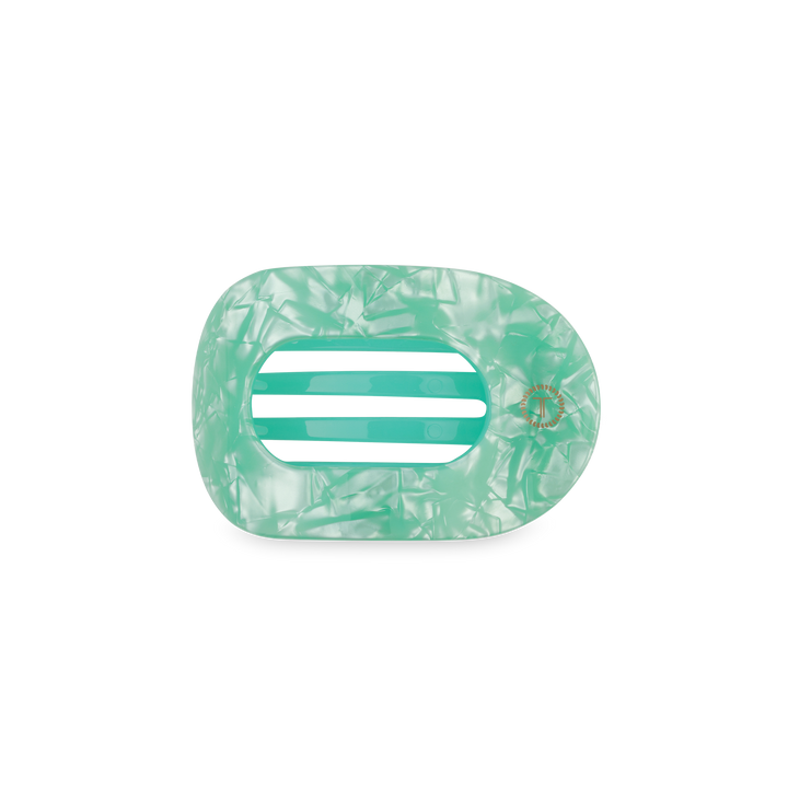 TELETIES - Flat Round Hair Clip | Small | Spring Splash