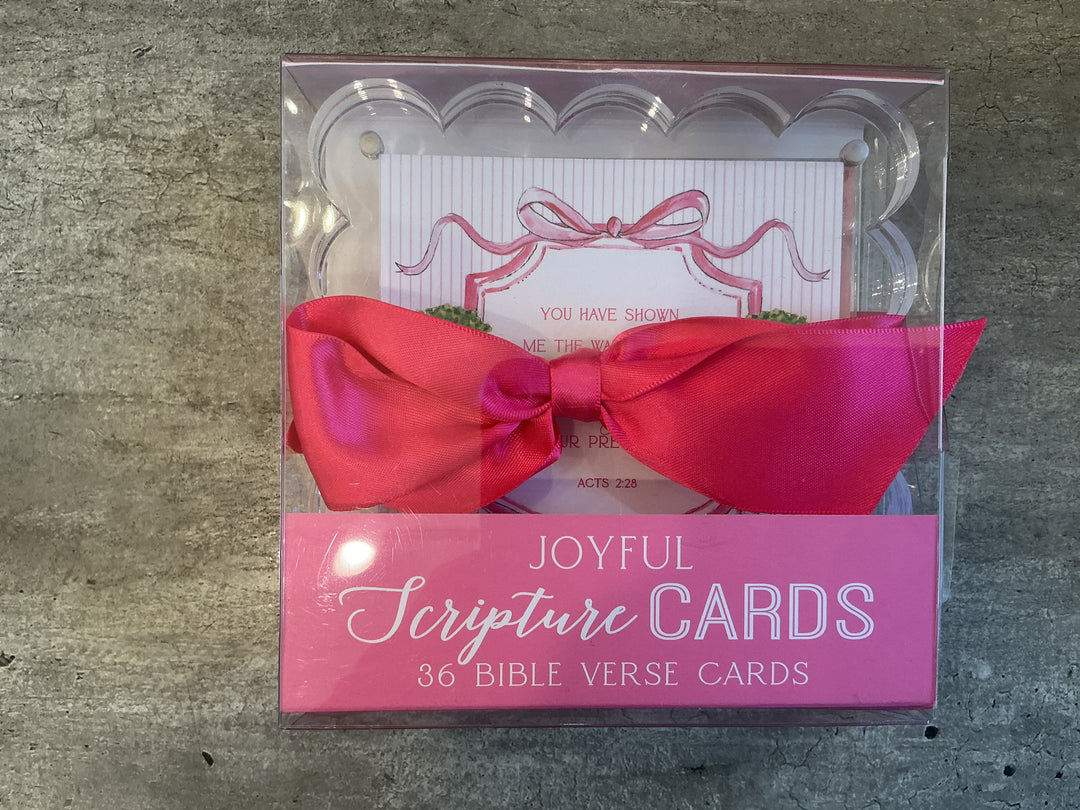 Joy Pink Floral Acrylic Frame Card Set