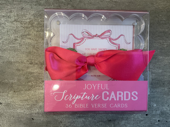 Joy Pink Floral Acrylic Frame Card Set