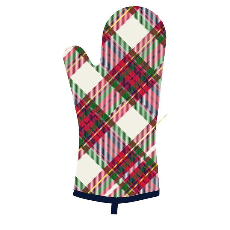 Plaid Oven Mitt Holiday