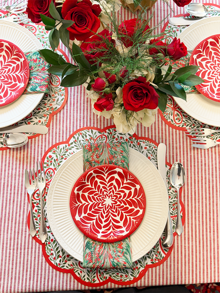 Marble Linen-feel Paper Napkin/Guest Towels | Set of 25