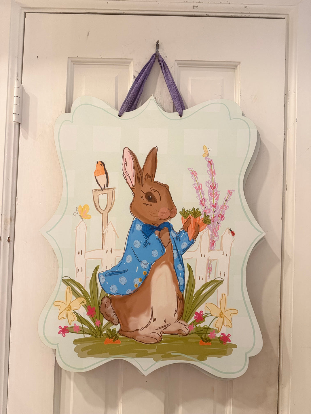 Mr Peter Rabbit Door Hanger