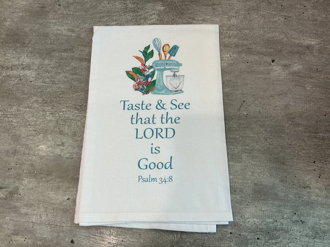 Dishtowel - Standing on the Word Psalm 34:8