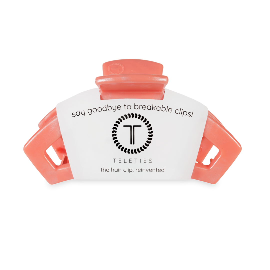 TELETIES - Open Hair Clip | Medium | Dreamsicle
