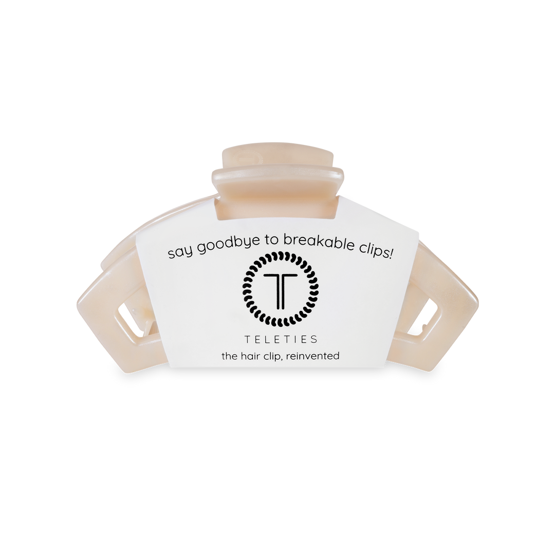 TELETIES - Open Hair Clip | Small | Soft Surf