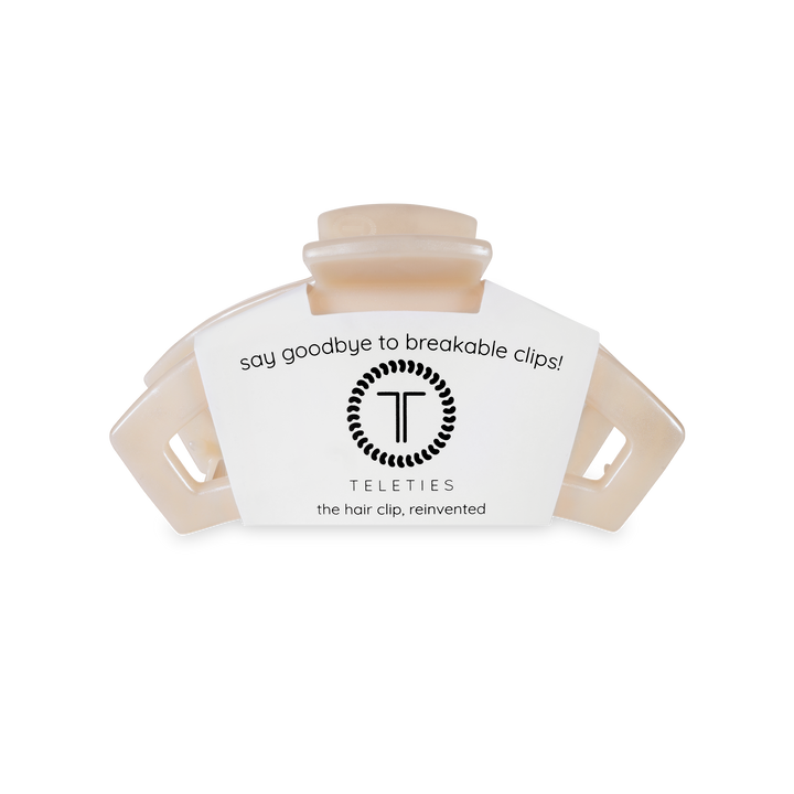 TELETIES - Open Hair Clip | Small | Soft Surf