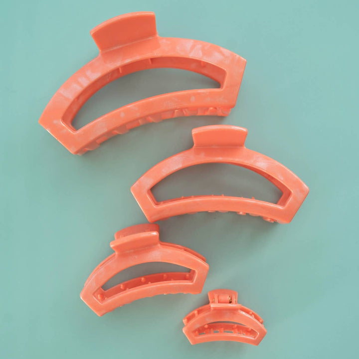 TELETIES - Open Hair Clip | Medium | Dreamsicle