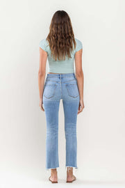 Striving High Rise Crop Flare Jeans