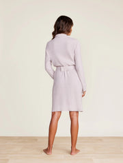 CozyChic Lite Ribbed Robe - Faded Rose/Pearl