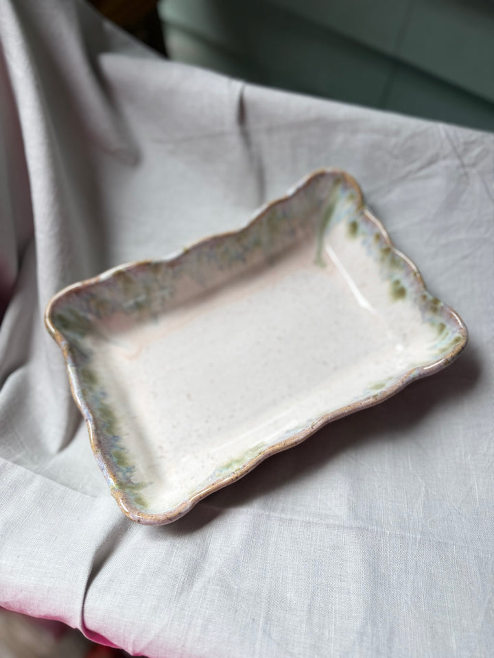 Waved Rectangle Baker -Botanical