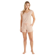 Dream Ruffle Top and Short Set - Apricot