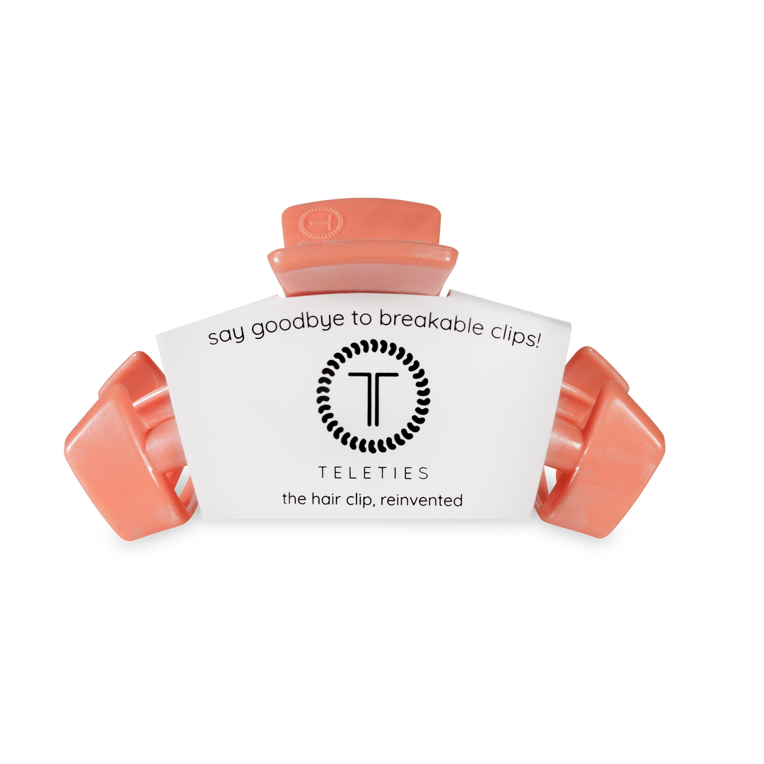 TELETIES - Classic Hair Clip | Medium | Dreamsicle