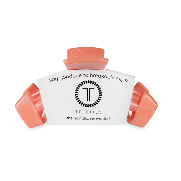 TELETIES - Classic Hair Clip | Medium | Dreamsicle
