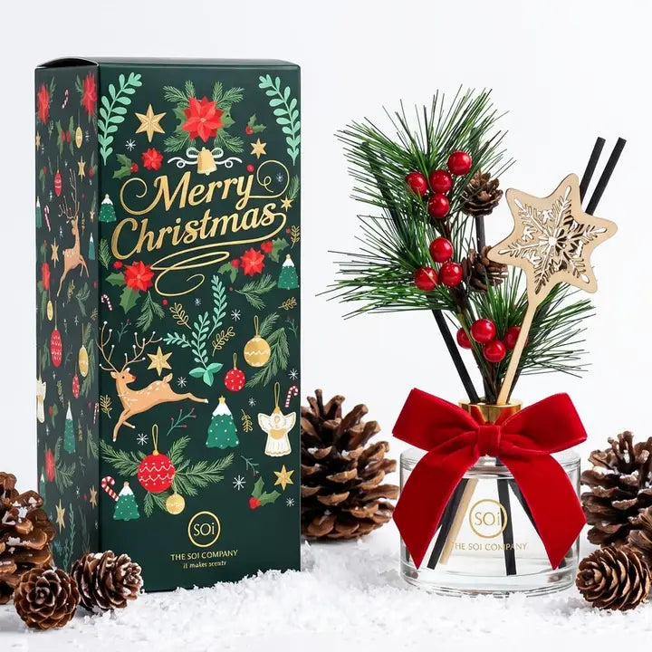 Pine Cone Snowflake Diffuser Christmas Tree Scent 7oz Diffuser