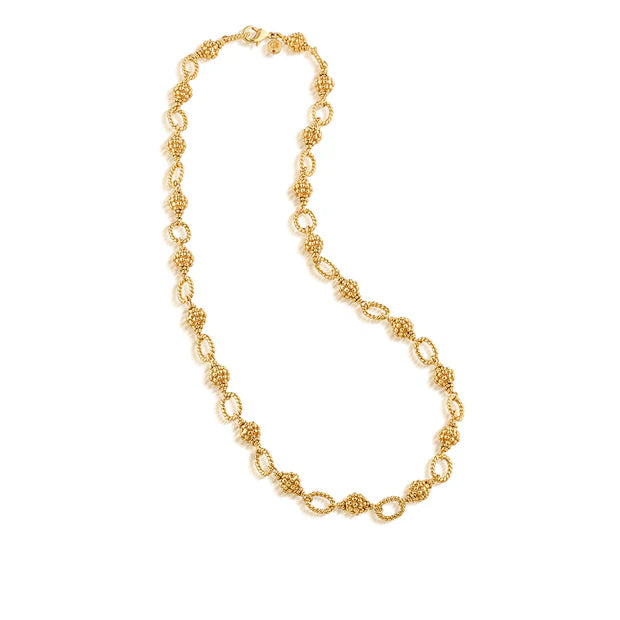 Berry and Bead Chain, 24in, Gold