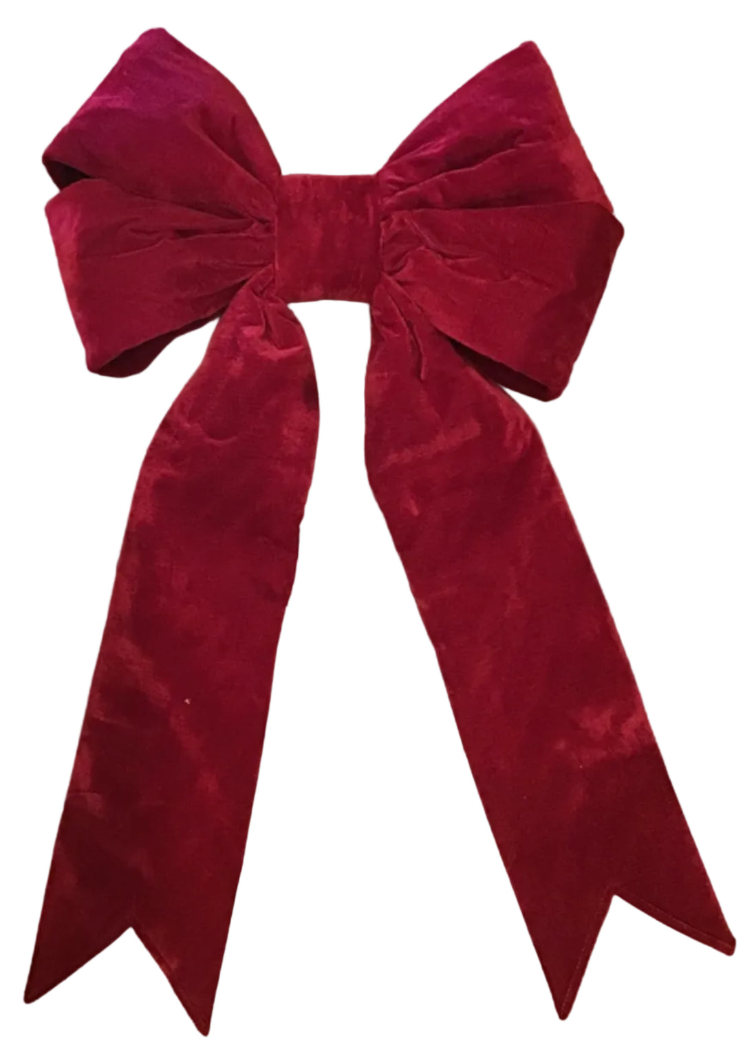 38"H × 24"W Burgundy Velvet Display Bow