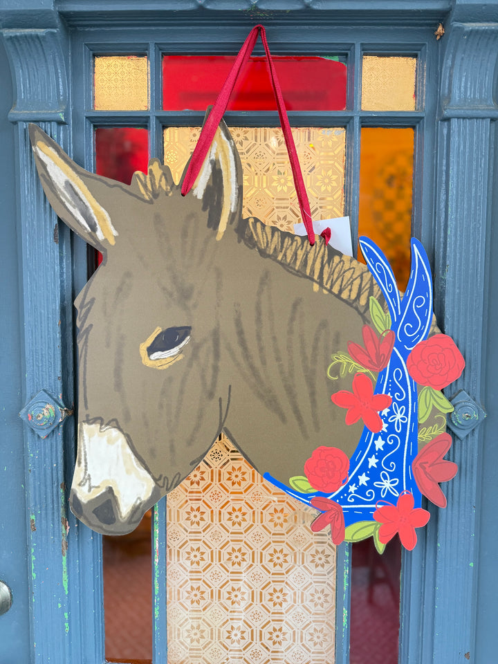 Mule Doorhanger - Blue Bandana