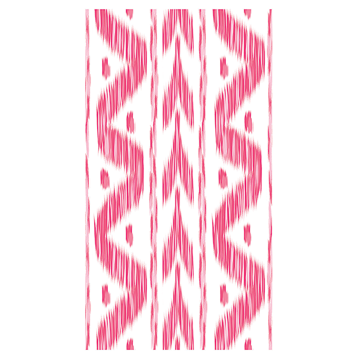 Pink Ikat linen-feel Paper Guest Towel / Napkin | Set of 25