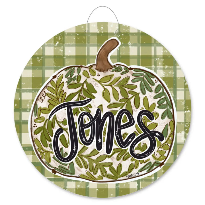 Fall Personalized Door Hanger