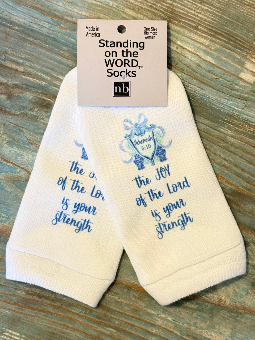Joy of the Lord Nehemiah 8:10 Socks