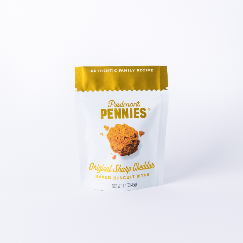 Piedmont Pennies - Cheddar Cheese Crackers, Small Pouches (25)