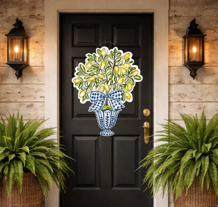 Chinoiserie Lemon Tree XL Door Hanger
