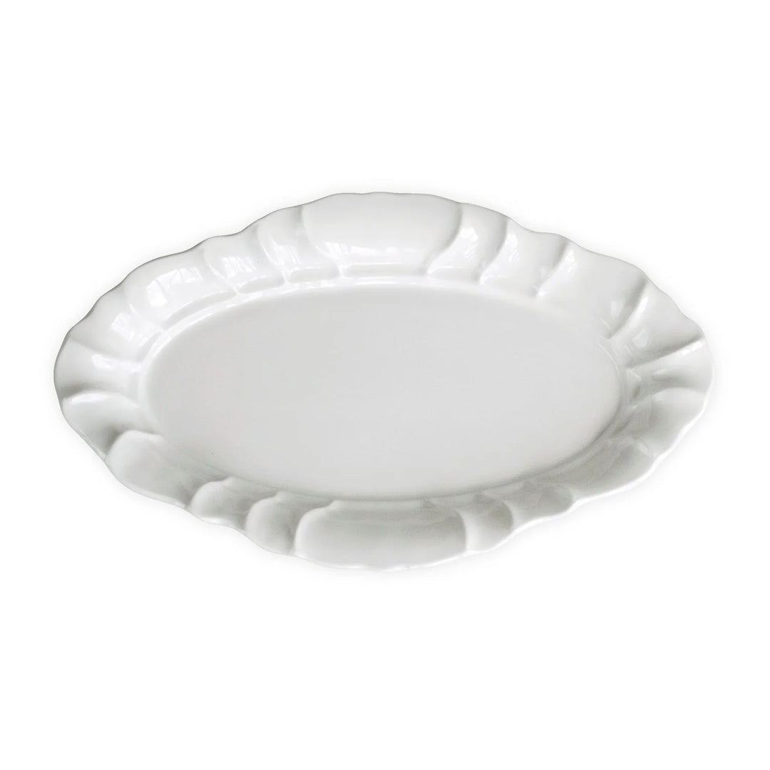 VIDA Tuscany Large Oval Platter - White
