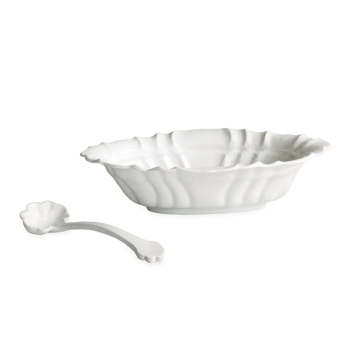VIDA Tuscany Small Oval Bowl with Spoon
