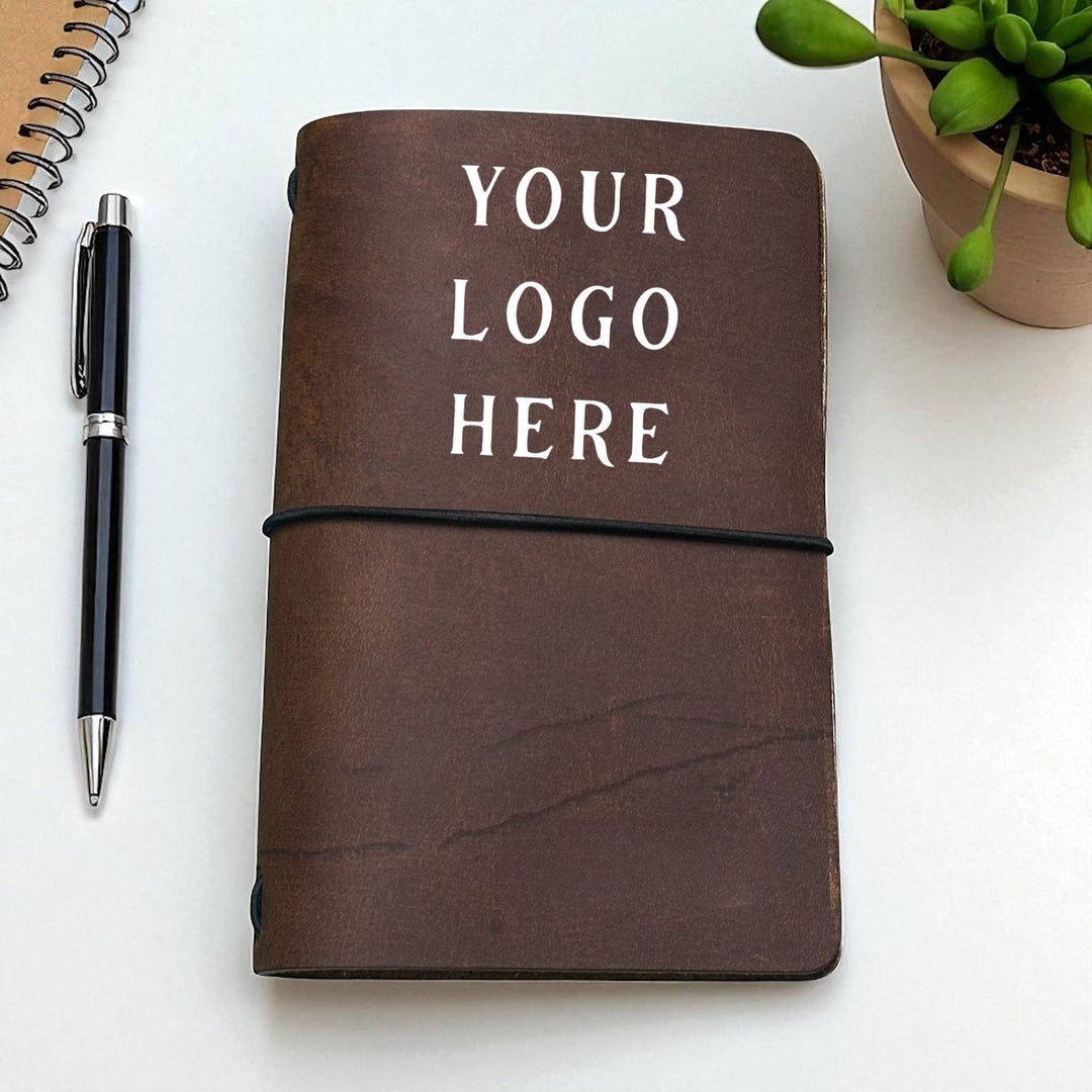 Sophisticate Supply Co. - Custom Stamped Leather Journal – Refillable Pocket Notebook