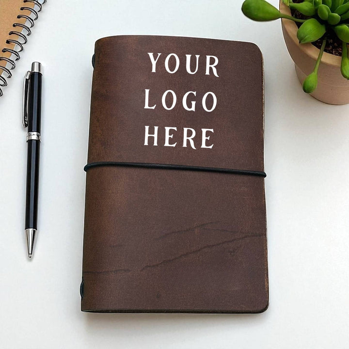 Sophisticate Supply Co. - Custom Stamped Leather Journal – Refillable Pocket Notebook