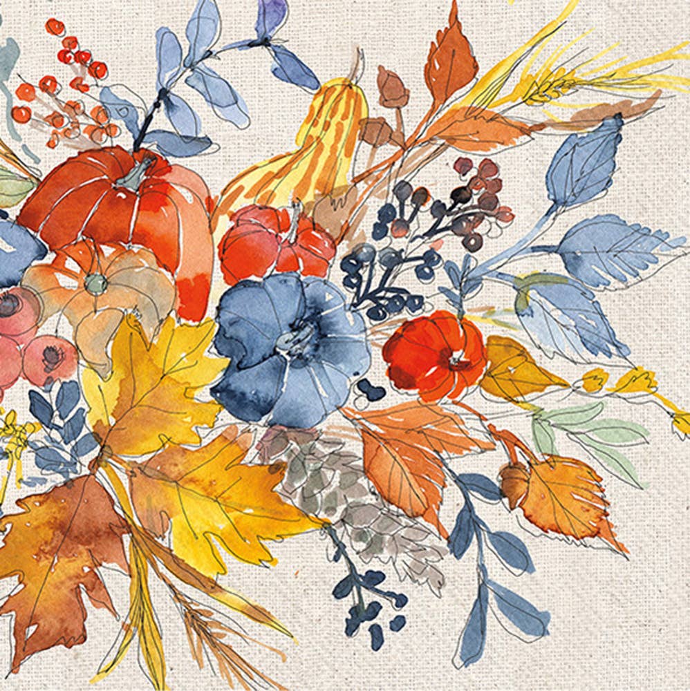 Fall Flair Luncheon Napkins Set of 20
